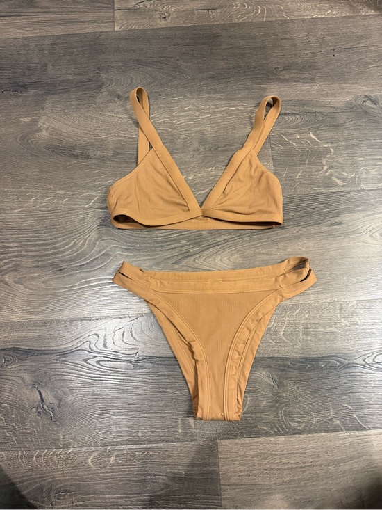 l*space Other - Ribbed Bikini Set in Camel